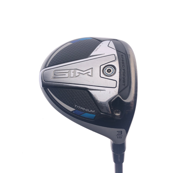 Used TaylorMade SIM Titanium 3 Fairway Wood / 15 Degrees / Stiff Flex