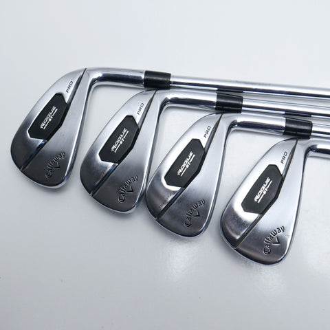 Used Callaway Rogue ST Pro Iron Set / 4 - PW + AW / Stiff Flex