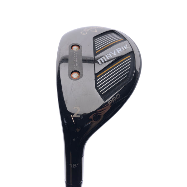 Used Callaway Mavrik Pro 2 Hybrid / 18 Degrees / X-Stiff Flex / Left-Handed - Replay Golf 