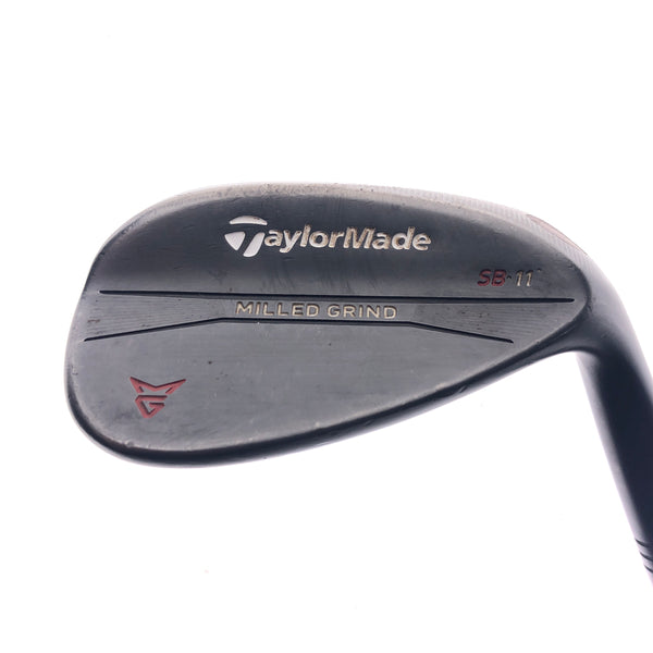 Used TaylorMade Milled Grind Black Sand Wedge / 54.0 Degrees / Wedge Flex