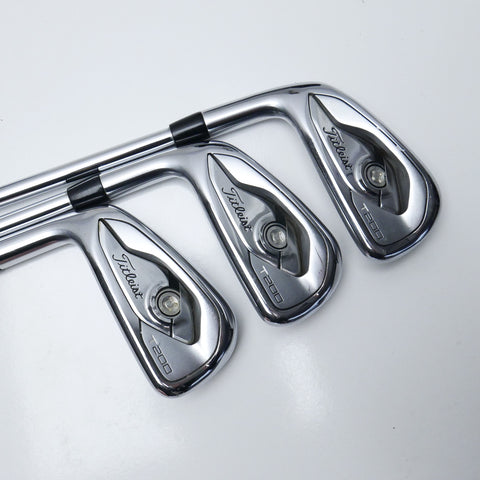 Used Titleist T200 Iron Set / 5 - PW / Stiff Flex / Left-Handed