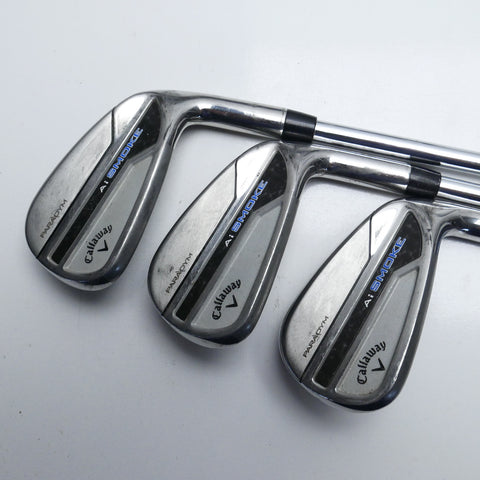 Used Callaway Paradym Ai Smoke Iron Set / 4 - PW / Stiff Flex