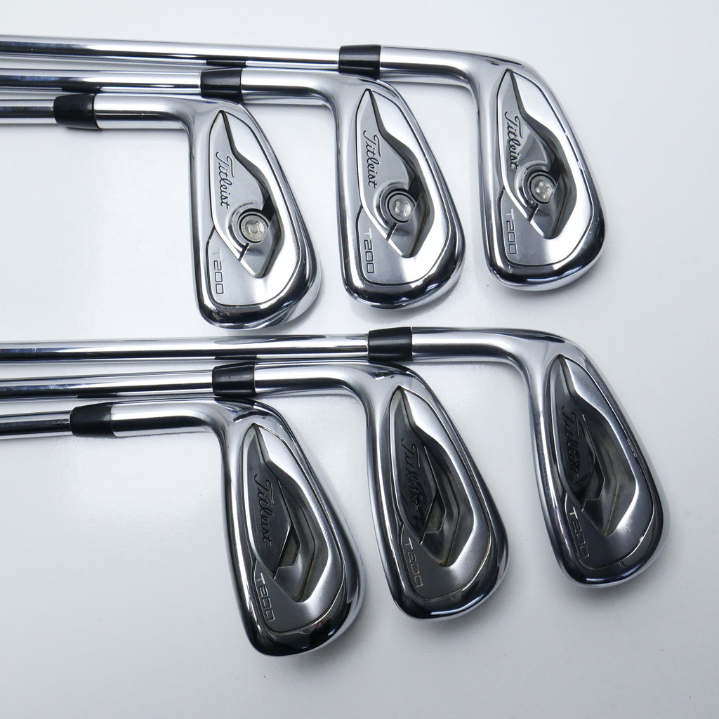 Used Titleist T200 Iron Set / 5 - PW / Stiff Flex / Left-Handed