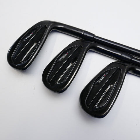 Used Titleist T100S 2021 Black Iron Set / 4 - PW / X-Stiff Flex - Replay Golf 
