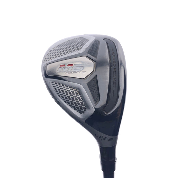 Used TaylorMade M6 4 Hybrid / 22 Degrees / A Flex - Replay Golf 