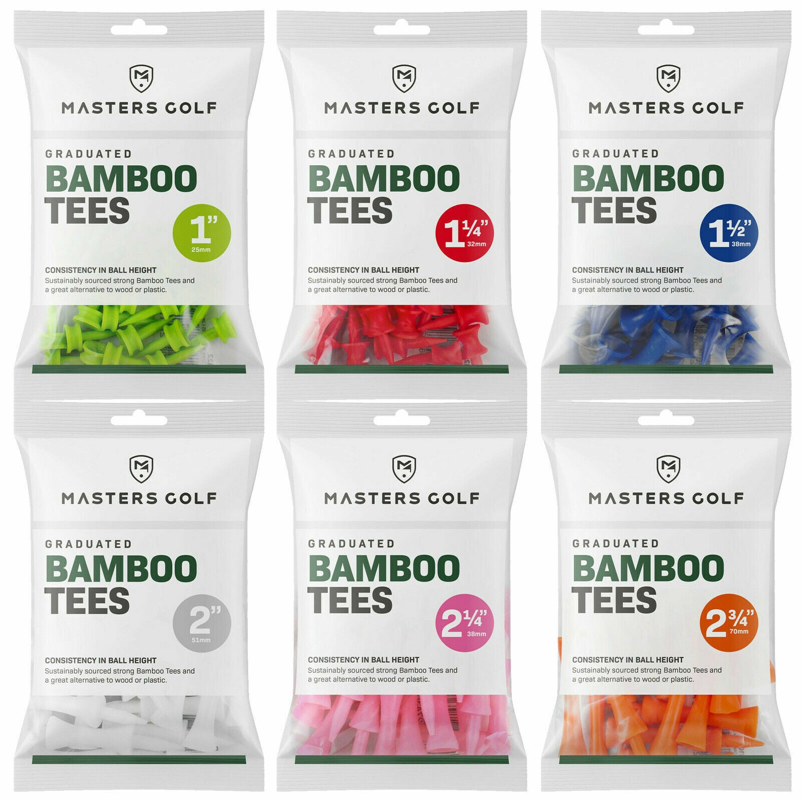 Bamboo Tees Small Pack - Replay Golf 
