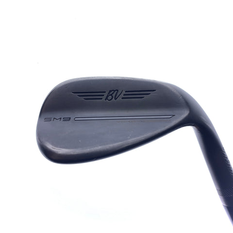 Used Titleist SM9 Jet Black Sand Wedge / 54.0 Degrees / A Flex