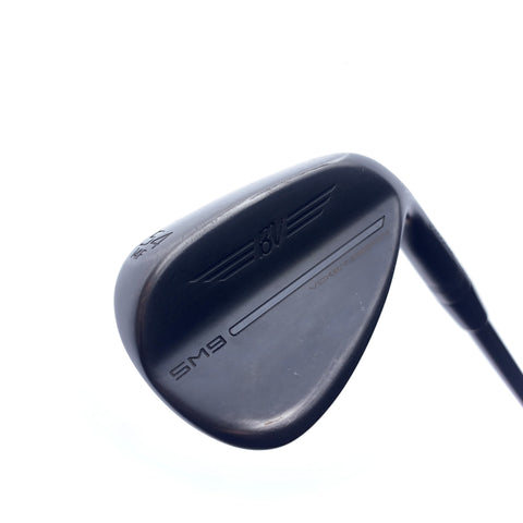 Used Titleist SM9 Jet Black Sand Wedge / 54.0 Degrees / A Flex