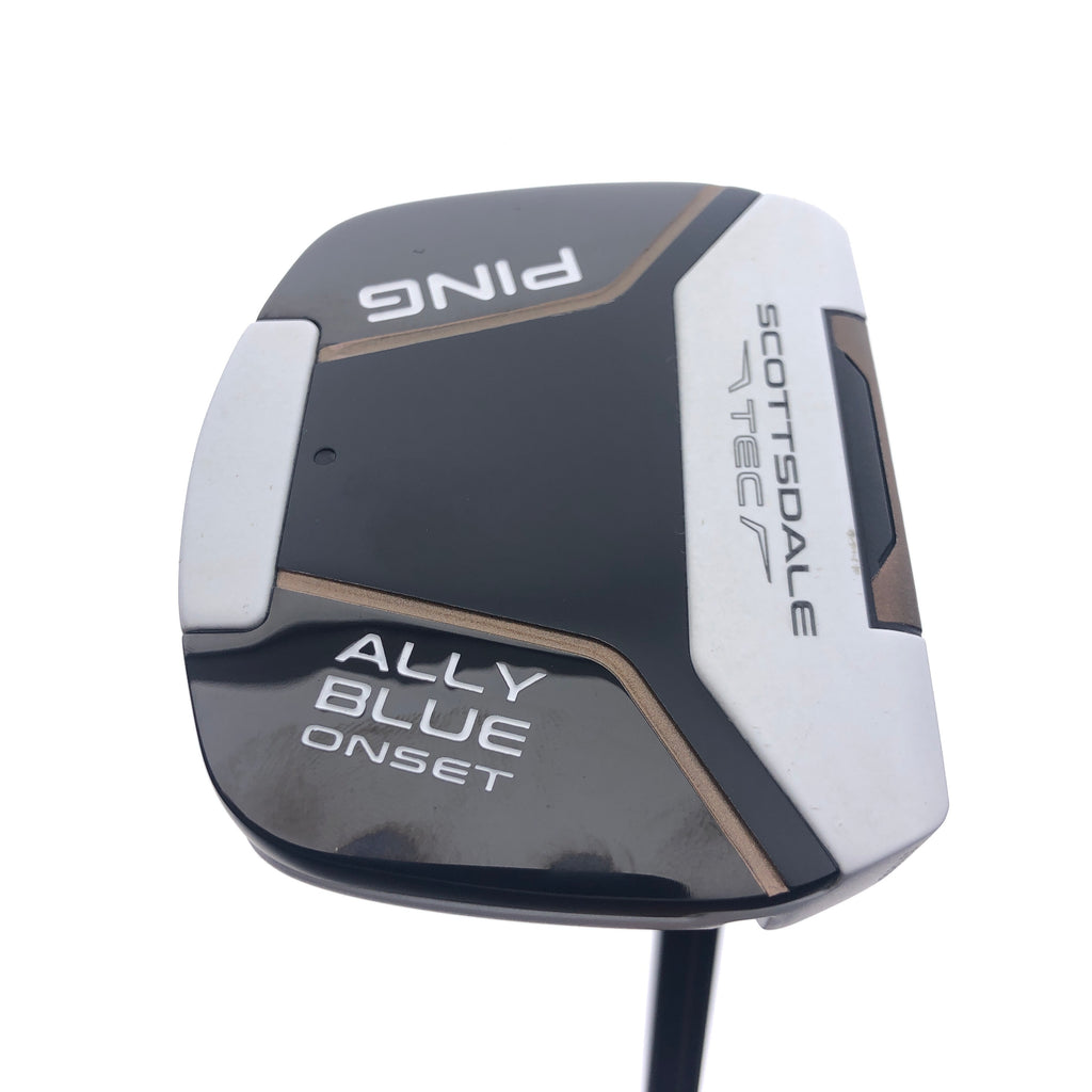 Used Ping Scottsdale Tec Ally Blue Onset CB Putter / 37.5 Inches