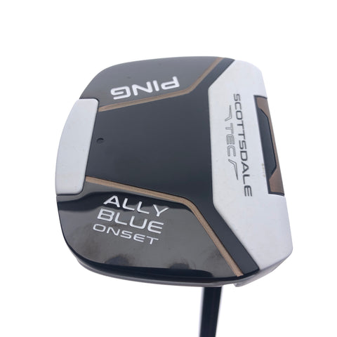 Used Ping Scottsdale Tec Ally Blue Onset CB Putter / 37.5 Inches