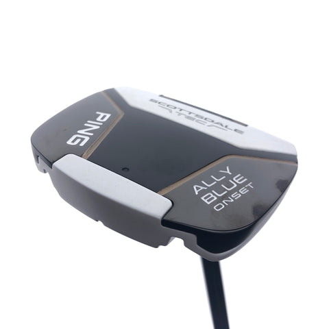 Used Ping Scottsdale Tec Ally Blue Onset CB Putter / 37.5 Inches