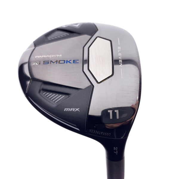 Used Callaway Paradym Ai Smoke MAX 11 Fairway Wood / 27 Degrees / Stiff Flex