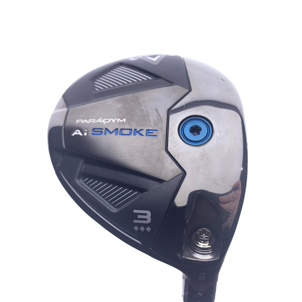 Used Callaway Paradym Ai Smoke Triple Diamond 3 FW / 15 Degrees / Stiff Flex