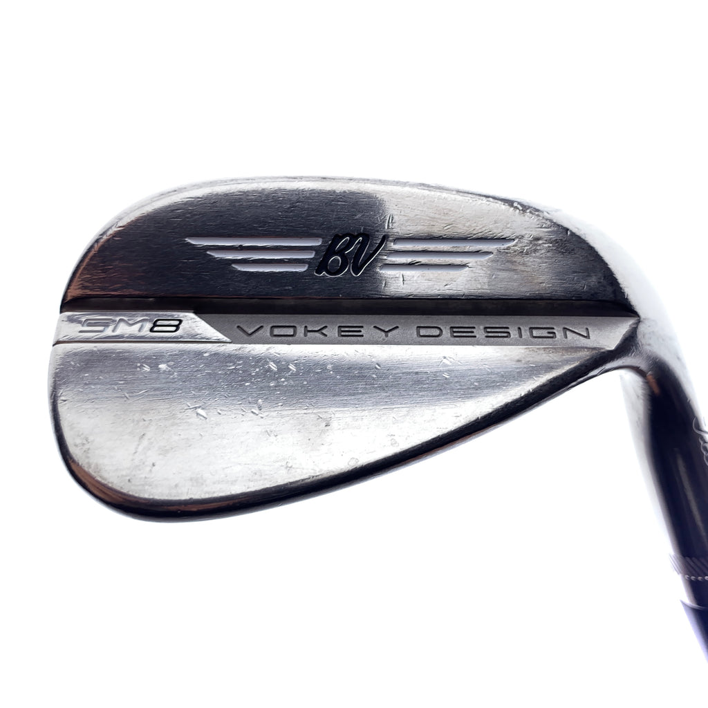 Used Titleist Vokey SM8 Brushed Steel Gap Wedge / 52.0 Degrees / Wedge Flex