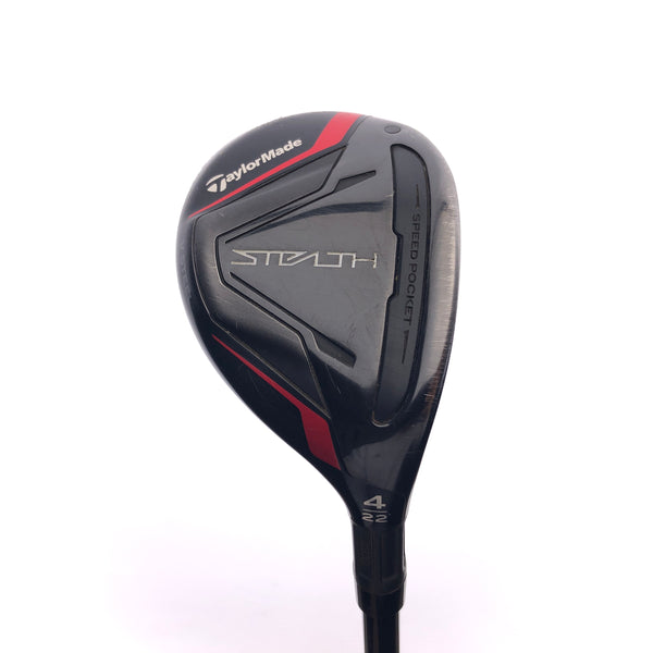 Used TaylorMade Stealth Rescue 4 Hybrid / 22 Degrees / Regular Flex