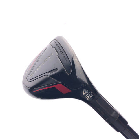 Used TaylorMade Stealth Rescue 4 Hybrid / 22 Degrees / Regular Flex