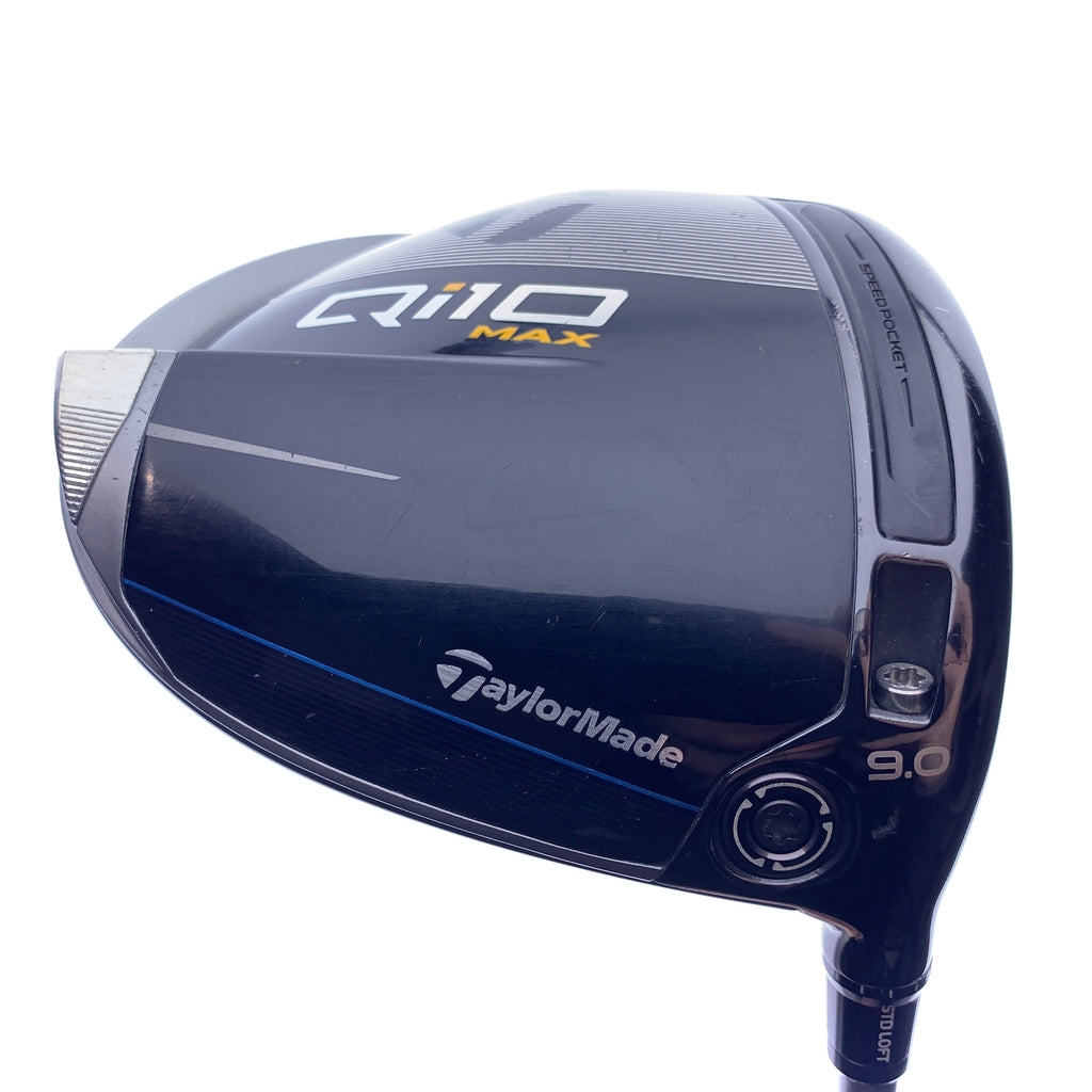 Used TaylorMade Qi10 Max Driver / 9.0 Degrees / Stiff Flex