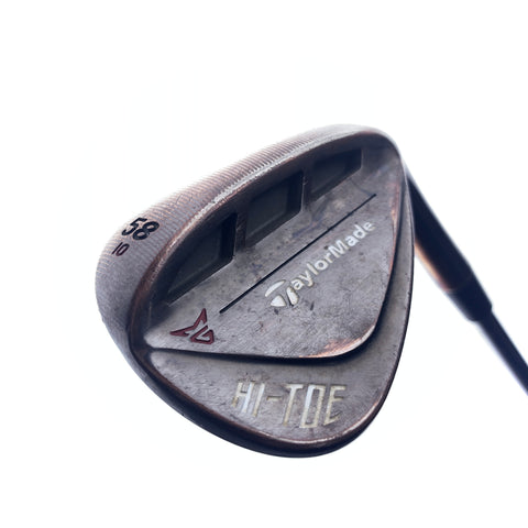 Used TaylorMade Milled Grind HI-TOE Lob Wedge / 58.0 Degrees / Wedge Flex