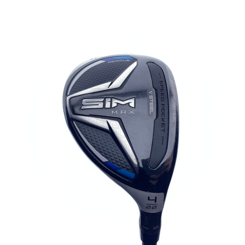 Used TaylorMade SIM Max 4 Hybrid / 22.0 Degrees / Regular Flex