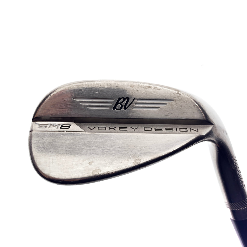 Used Titleist Vokey SM8 Brushed Steel Gap Wedge / 50.0 Degrees / Wedge Flex