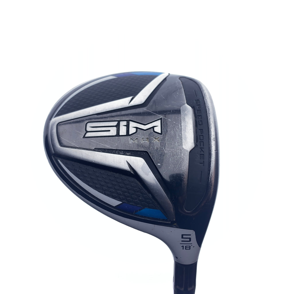 Used TaylorMade SIM Max 5 Fairway Wood / 18.0 Degrees / Regular Flex