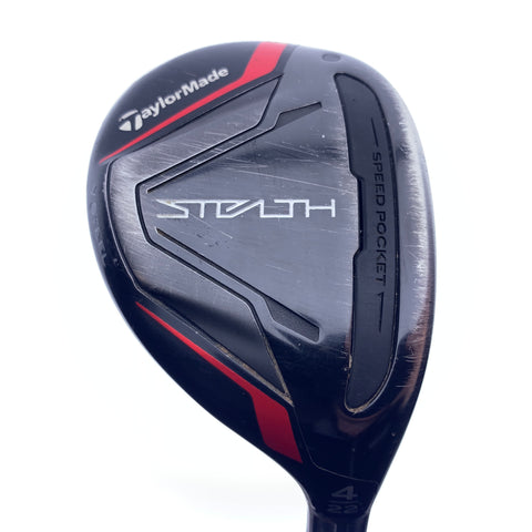 Used TaylorMade Stealth Rescue 4 Hybrid / 22.0 Degrees / Stiff Flex