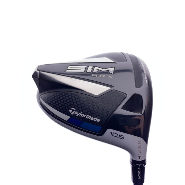 Used TaylorMade SIM Max Driver / 10.5 Degrees / Stiff Flex