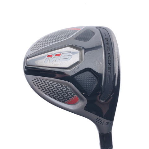 Used TaylorMade M6 5 Fairway Wood / 18.0 Degrees / Stiff Flex
