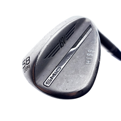 Used Titleist Vokey SM10 Nickel Lob Wedge / 58.0 Degrees / Wedge Flex