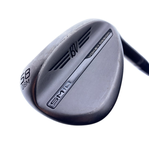 Used Titleist Vokey SM10 Nickel Lob Wedge / 58.0 Degrees / Wedge Flex