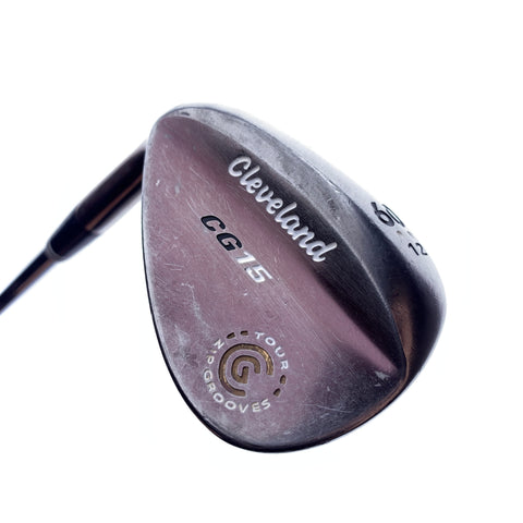 Used Cleveland CG15 Oil Can Lob Wedge / 60.0 Degrees / Wedge Flex/Left-Handed