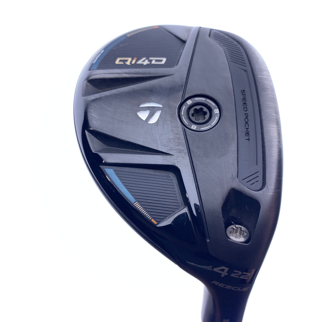Used TaylorMade Qi4D 4 Hybrid / 22.0 Degrees / Stiff Flex