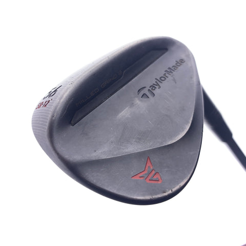 Used TaylorMade Milled Grind 2 Black Sand Wedge / 56.0 Degrees / Stiff Flex