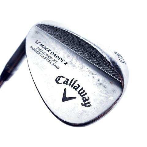 Used Callaway Mack Daddy 2 Chrome Sand Wedge/56.0 Degrees/Stiff Flex/Left-Hand