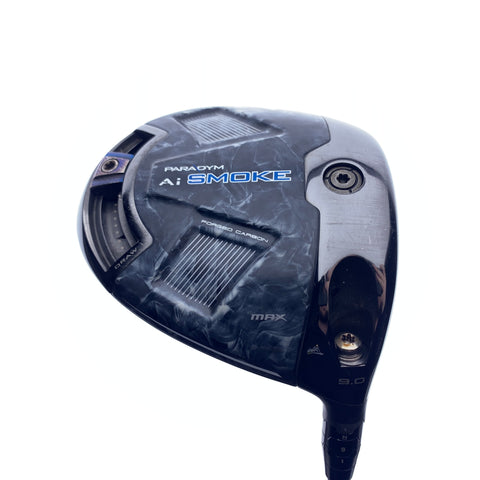 Used Callaway Paradym Ai Smoke MAX Driver / 9.0 Degrees / Regular Flex