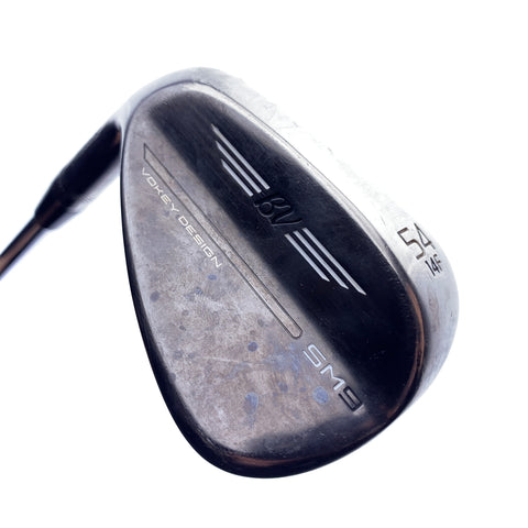 Used Titleist SM9 Brushed Steel Sand Wedge / 54.0 Degrees / Wedge Flex / Left-H