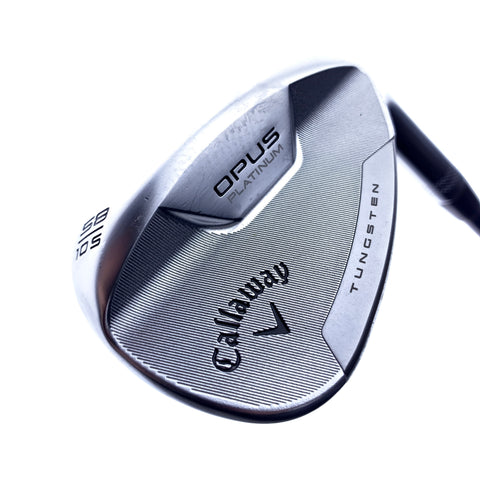 Used Callaway Opus Platinum Chrome Lob Wedge / 58.0 Degrees / Wedge Flex