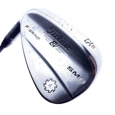 Used Titleist Vokey SM6 Tour Chrome Gap Wedge / 52.0 Degrees / Wedge Flex / L-H