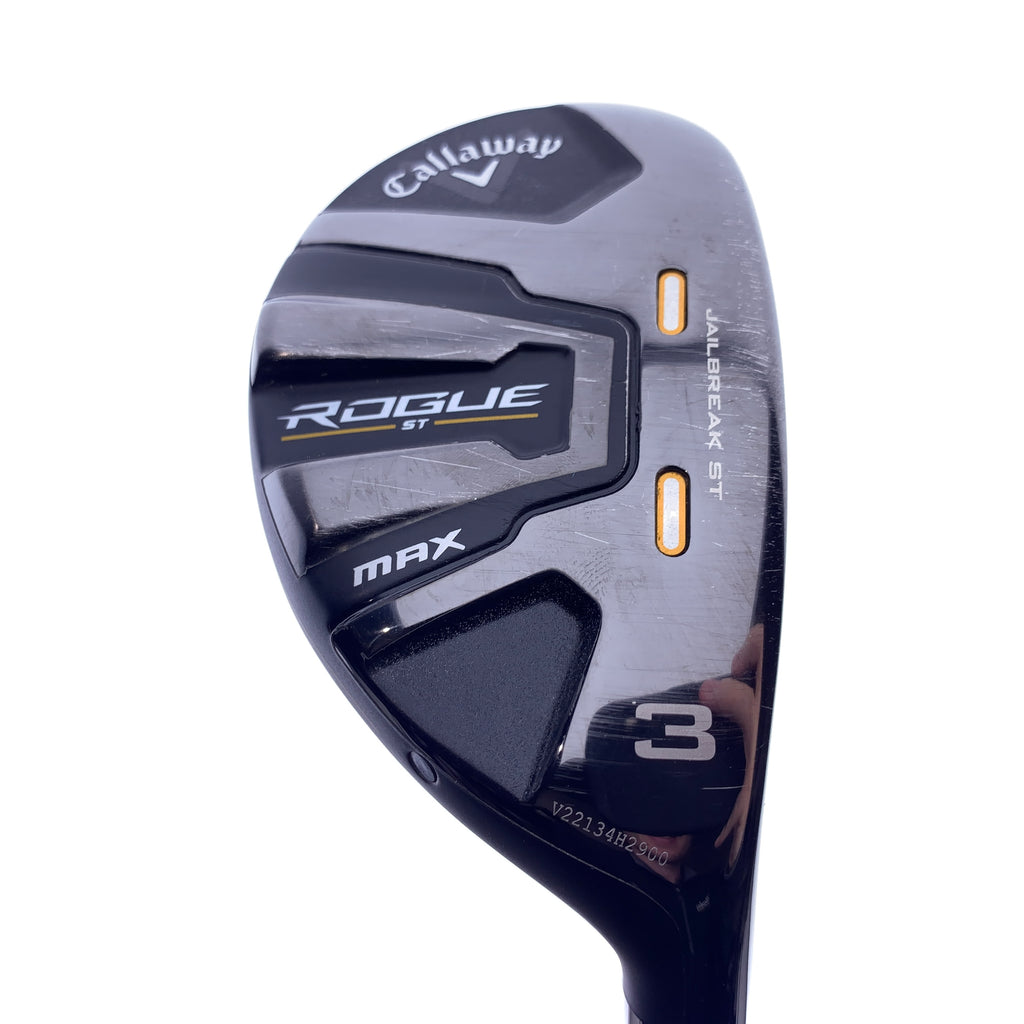 Used Callaway Rogue ST MAX 3 Hybrid / 18.0 Degrees / Stiff Flex