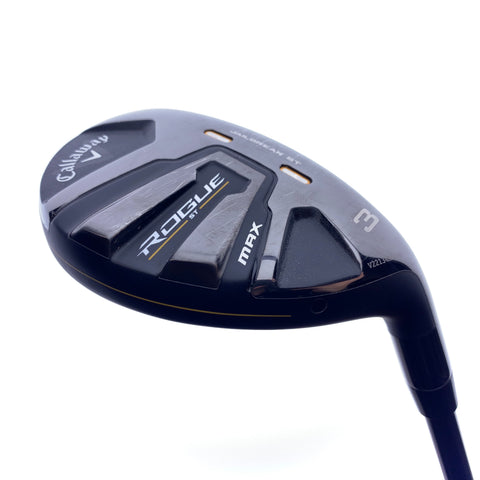 Used Callaway Rogue ST MAX 3 Hybrid / 18.0 Degrees / Stiff Flex