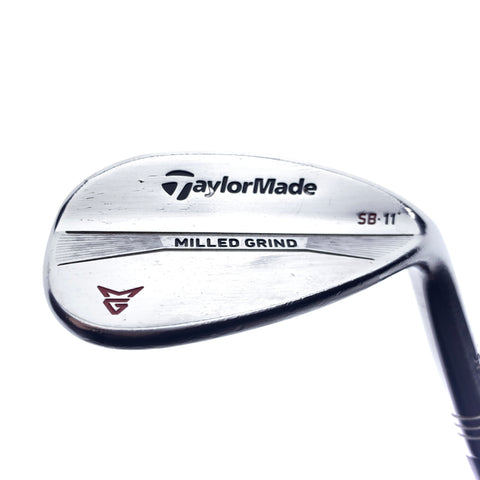 Used TaylorMade Milled Grind Chrome Lob Wedge / 58.0 Degrees / Wedge Flex