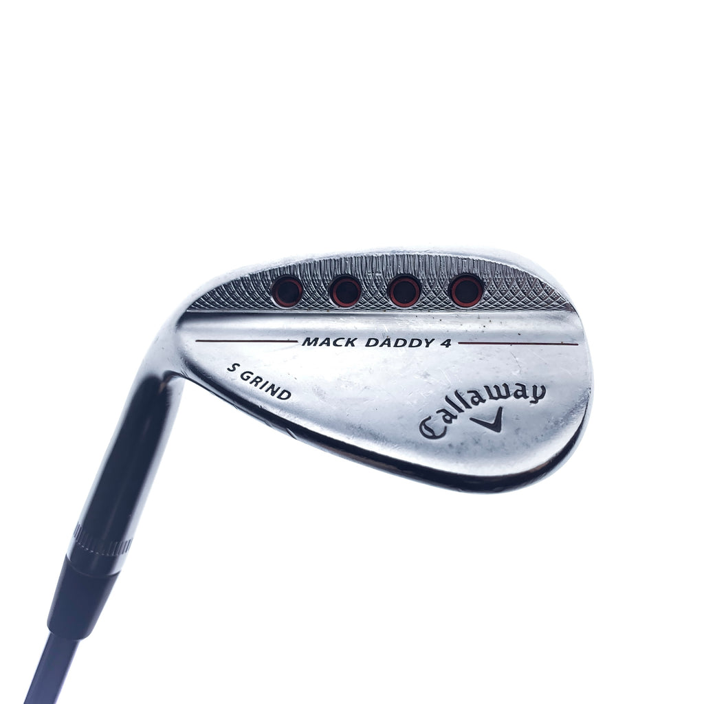 Used Callaway Mack Daddy 4 Chrome Gap Wedge / 52.0 Degrees / Stiff / Left-Hand
