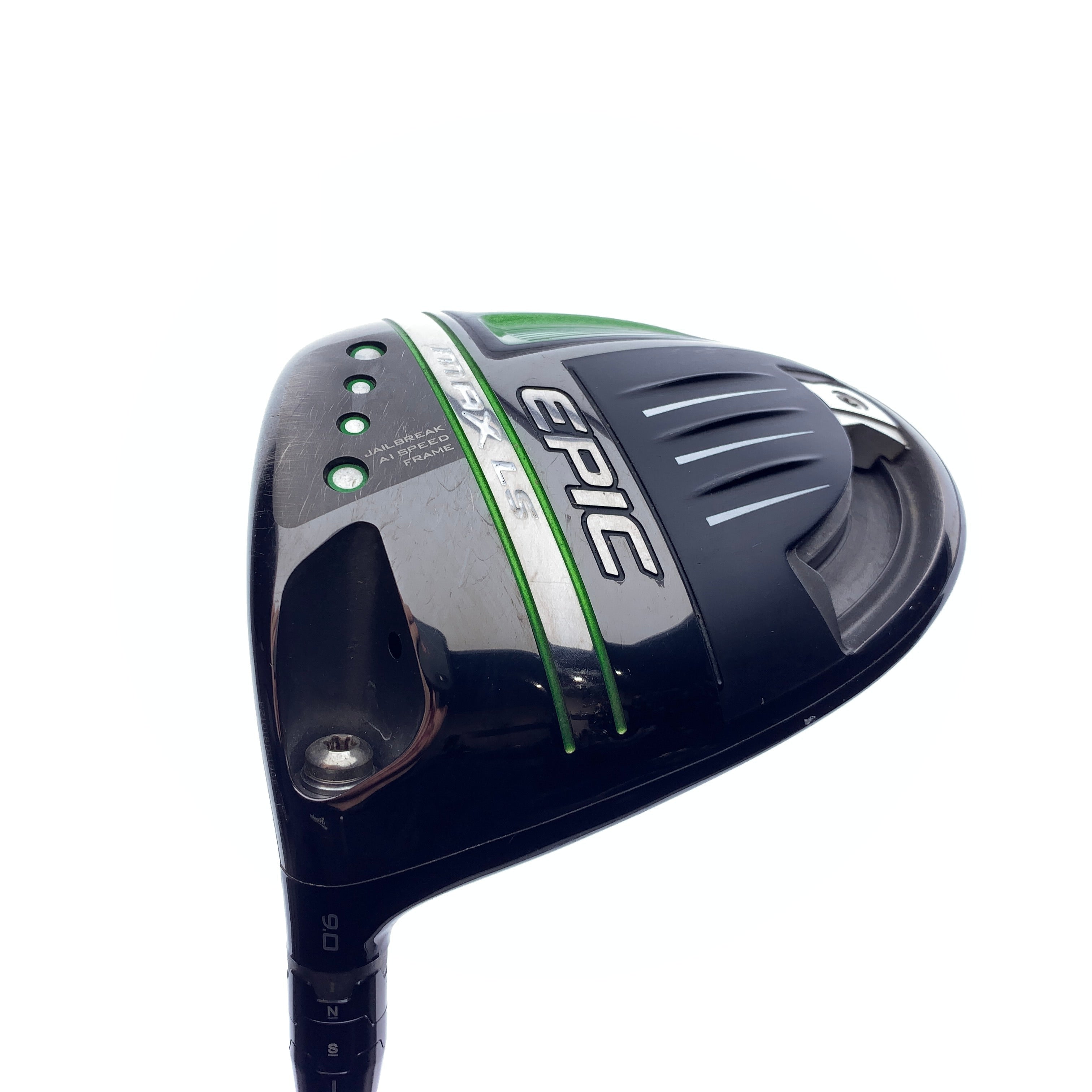 Used Callaway Epic Max LS Driver / 9.0 Degrees / Stiff Flex / Left-Handed