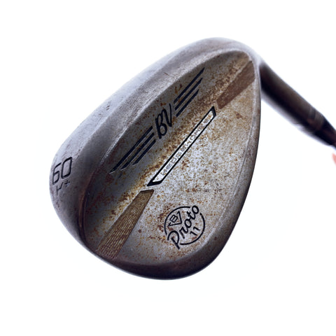 Used TOUR ISSUE Titleist SM11 Raw Wedge Works Lob Wedge/60.0 Degrees/Stiff Flex