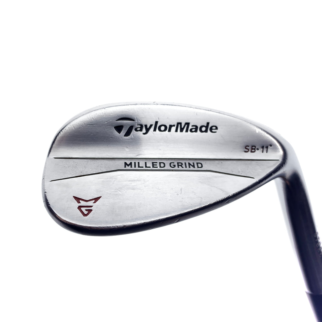 Used TaylorMade Milled Grind Chrome Lob Wedge / 58.0 Degrees / Wedge Flex