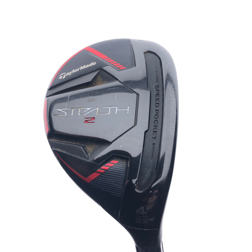 Used TaylorMade Stealth 2 4 Hybrid / 22 Degrees / Stiff Flex