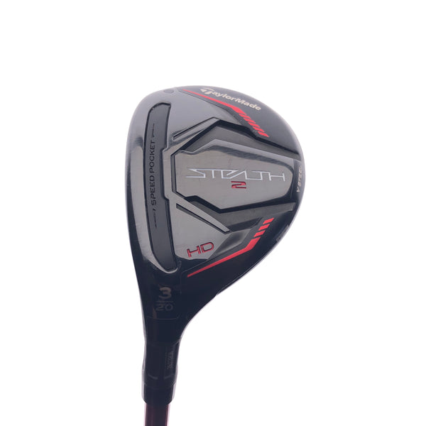 Used TaylorMade Stealth 2 HD 3 Hybrid / 20 Degrees / Stiff Flex / Left-Handed