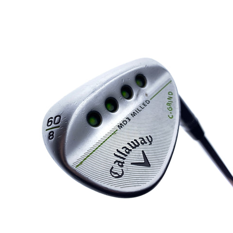Used Callaway MD3 Milled Chrome Lob Wedge / 60.0 Degrees / Wedge Flex