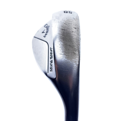 Used Callaway Jaws Raw 2022 Lob Wedge / 58.0 Degrees / X-Stiff Flex