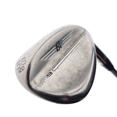 Used Titleist SM9 Brushed Steel Lob Wedge / 58.0 Degrees / Wedge Flex